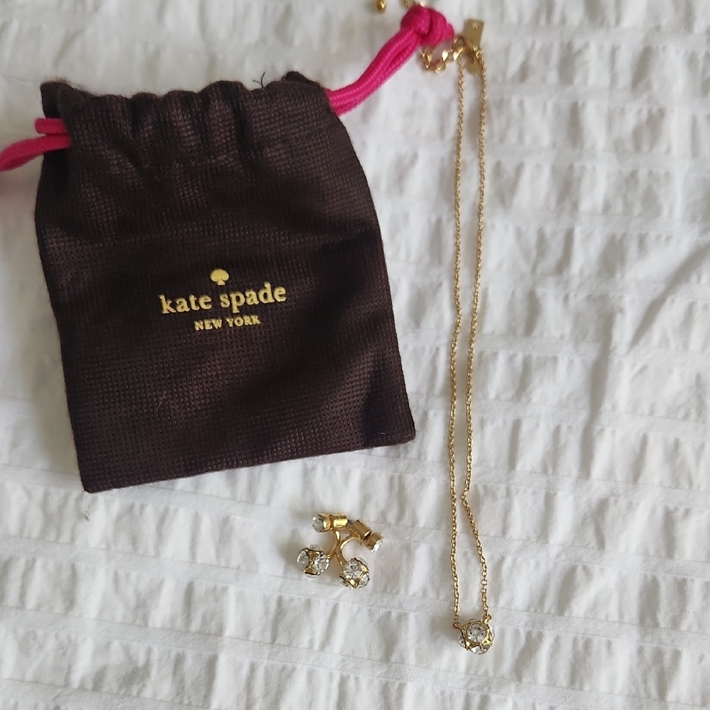 Kate Spade Lady Marmalade Mini Pendant And Earring Set - Picture 2 of 4